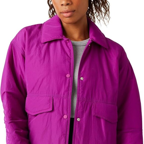 NWT Free People 🩷 Off The Bleachers Coaches Jacket - Picture 2 of 8